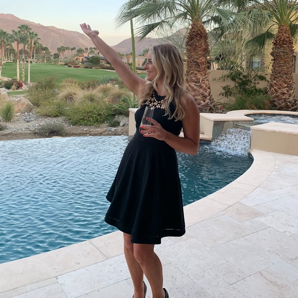 Black Cocktail Party Dress